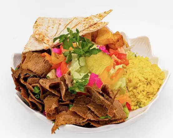 Halal shawarma platter in Calgary NW
